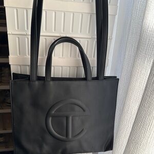 Telfar Black Medium Shopping Bag